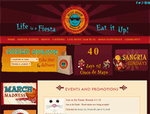 Tablet Screenshot of bluemoonmexicancafe.com